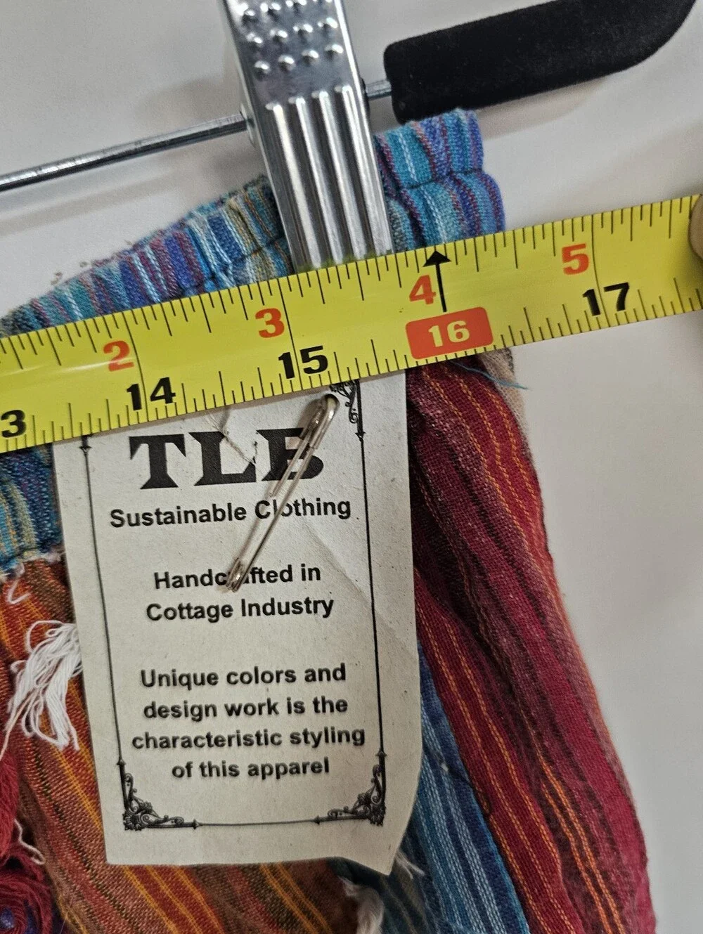 TLB The Little Bazaar Womens M Patchwork Maxi Skirt Boho Cotton Nepal NWT